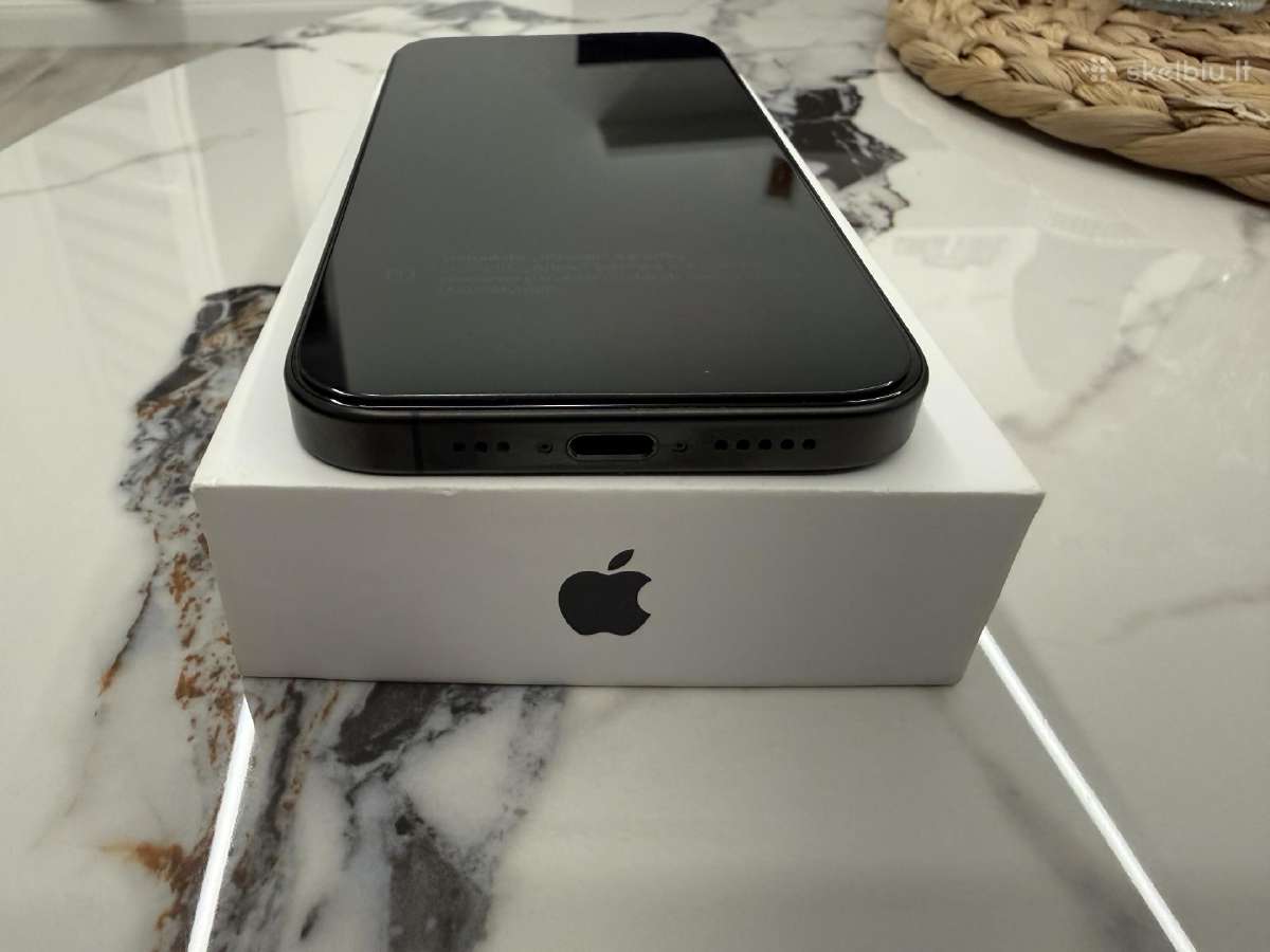 iPhone 15 pro 128gb Black titanium - nuotraukos Nr. 3