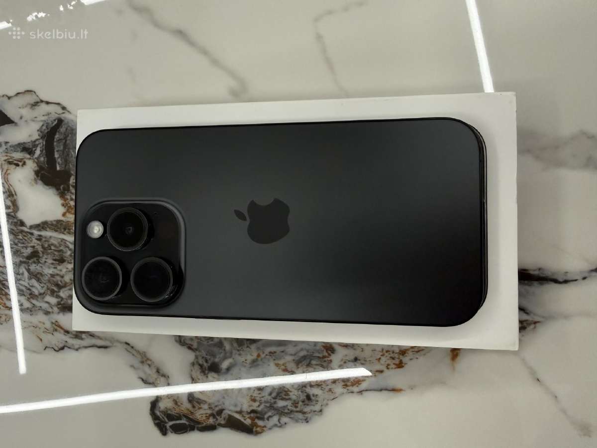 iPhone 15 pro 128gb Black titanium - nuotraukos Nr. 6