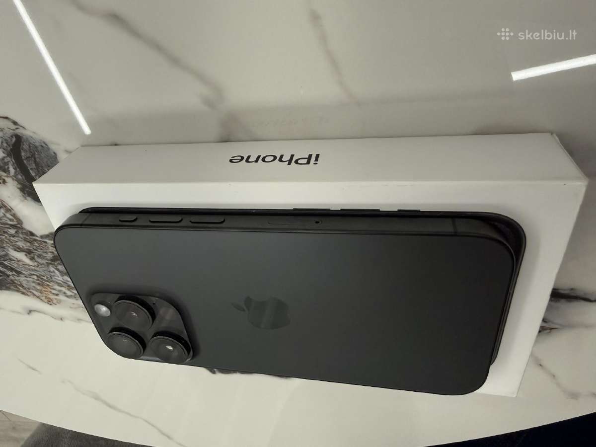 iPhone 15 pro 128gb Black titanium - nuotraukos Nr. 8