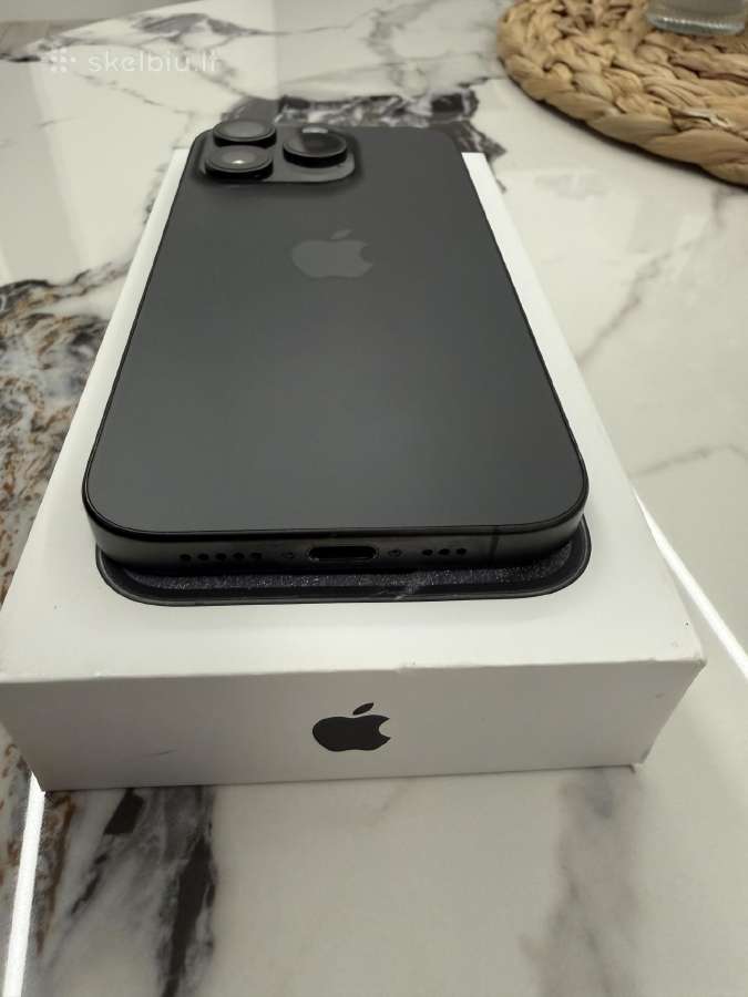 iPhone 15 pro 128gb Black titanium - nuotraukos Nr. 9
