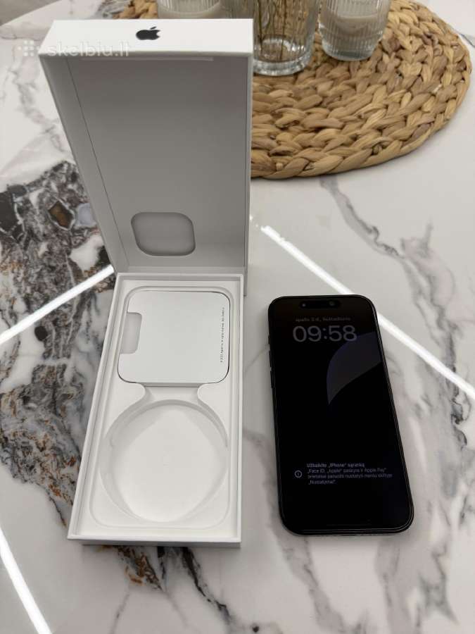 iPhone 15 pro 128gb Black titanium - nuotraukos Nr. 11
