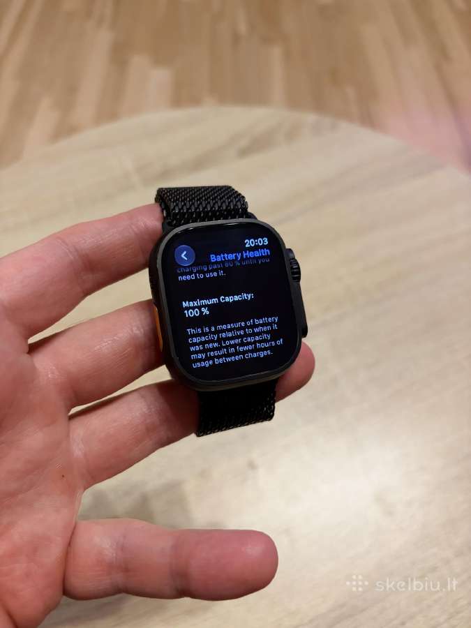Apple Watch Ultra 3 su Minalese Titanium Band - nuotraukos Nr. 8