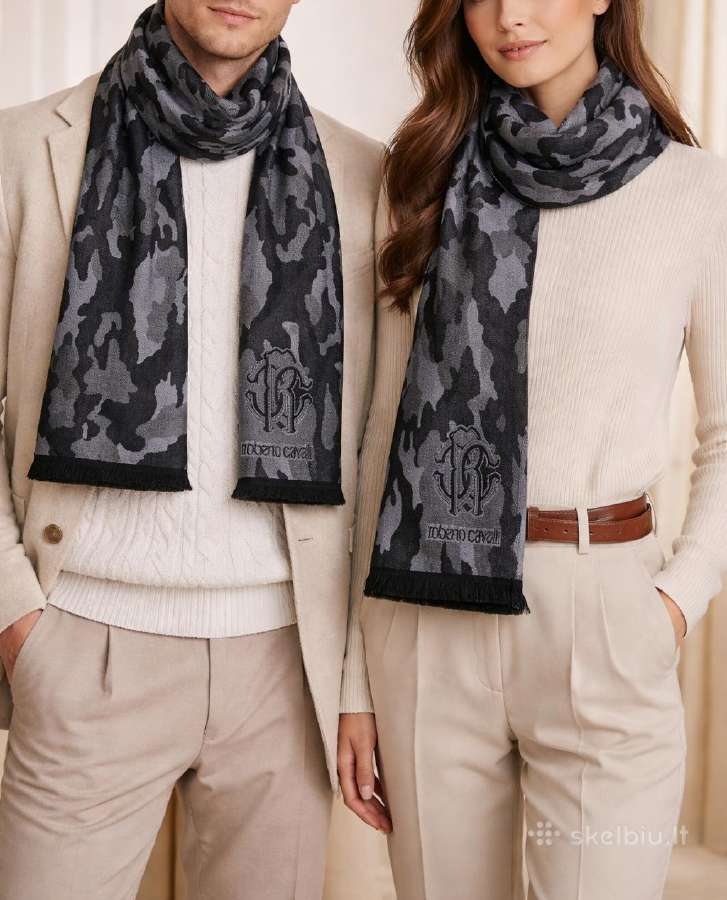Naujas Roberto Cavalli vilnonis šalikas - nuotraukos Nr. 3