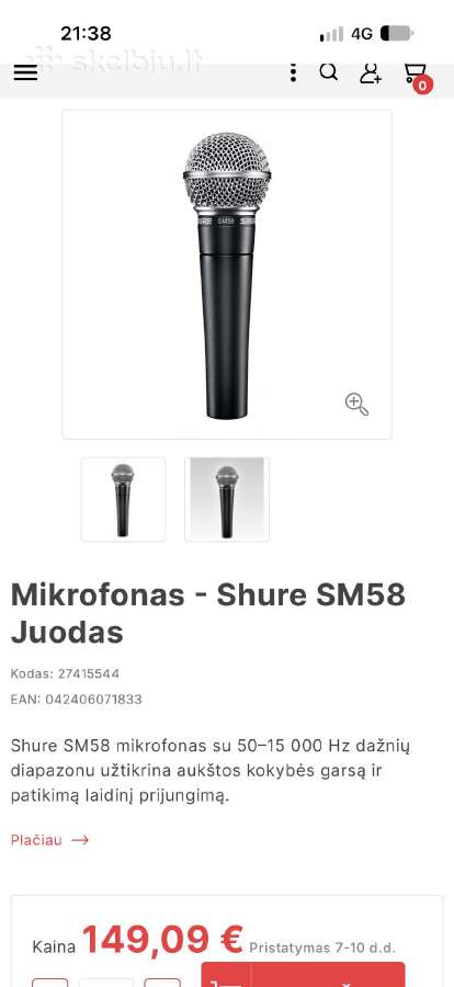 Shure, Akg, Ev,senheiser, Dynacord, Beyerdynamic - nuotraukos Nr. 2