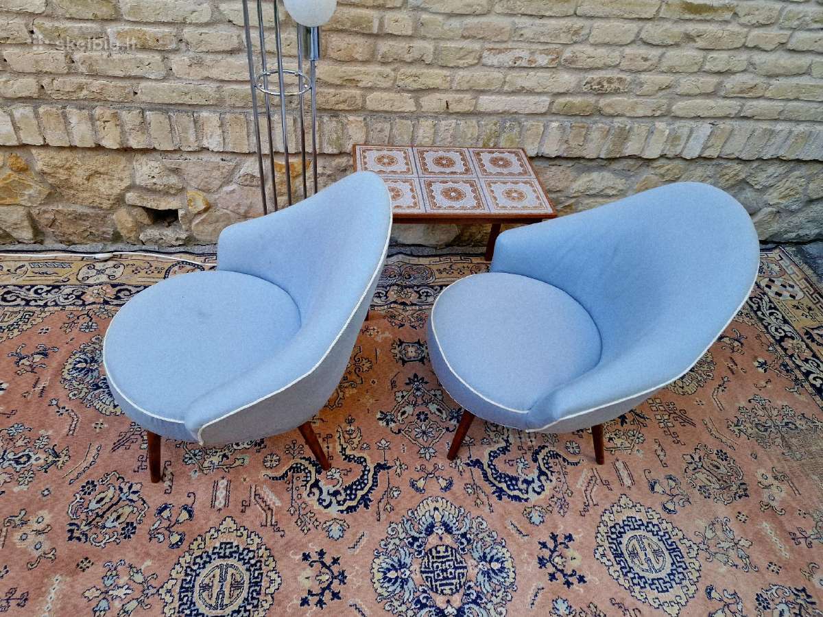 Vintažiniai mid century coctail st.foteliai - nuotraukos Nr. 22