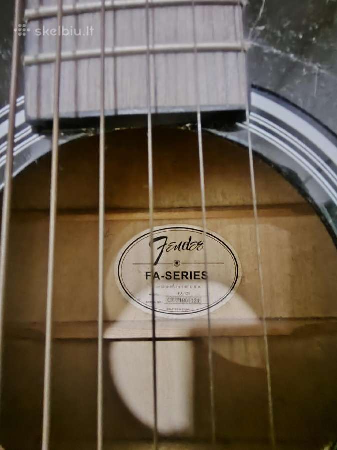 Fender akustinė gitara - nuotraukos Nr. 2