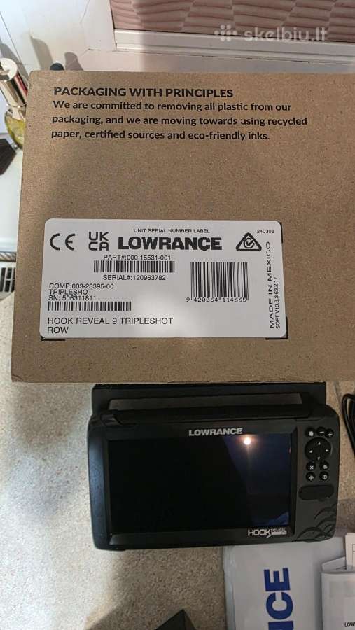 Lowrance hook reveal 9ts echolotas - nuotraukos Nr. 7