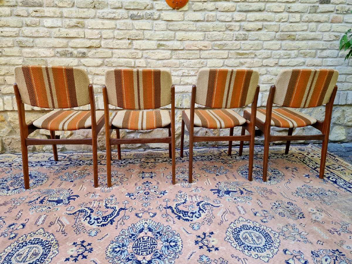 Vintažinės mid century tikmedžio kėdės - nuotraukos Nr. 2