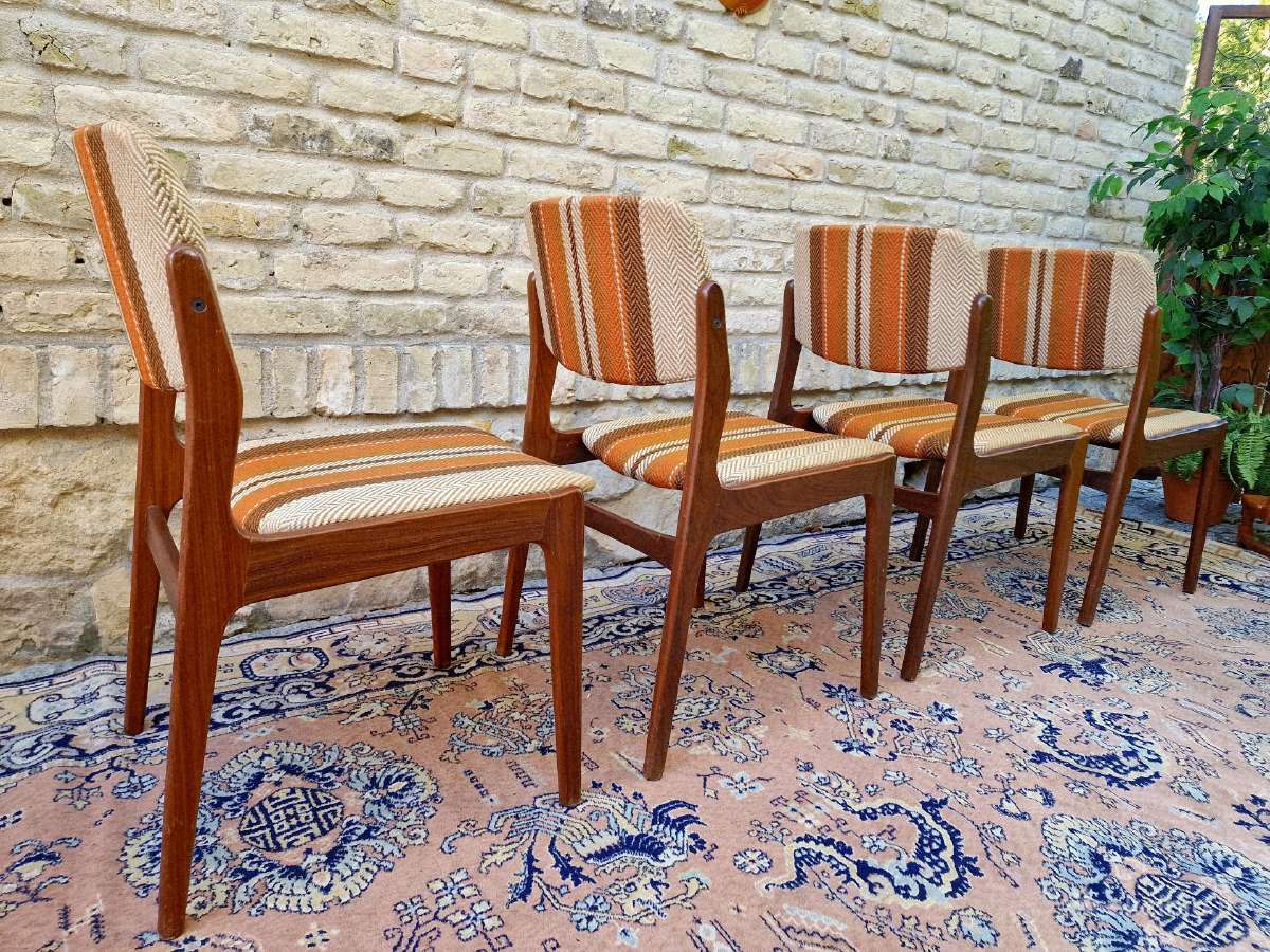 Vintažinės mid century tikmedžio kėdės - nuotraukos Nr. 3