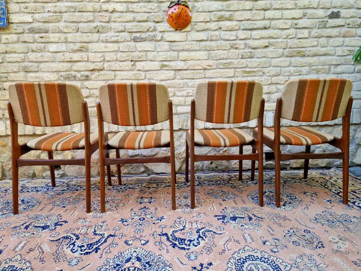 Vintažinės mid century tikmedžio kėdės - nuotraukos Nr. 8