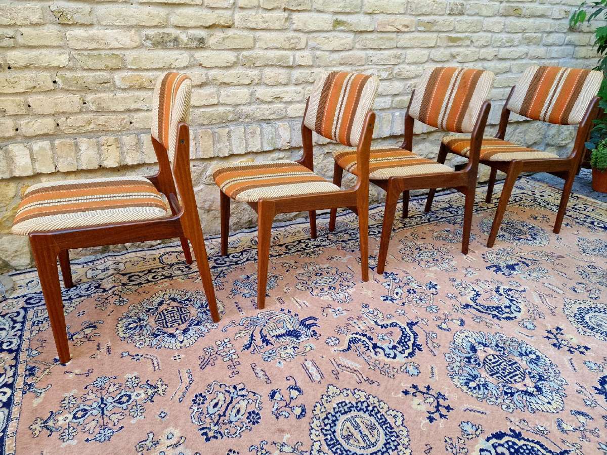 Vintažinės mid century tikmedžio kėdės - nuotraukos Nr. 9
