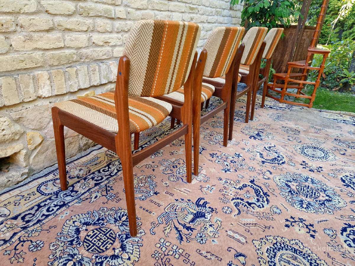 Vintažinės mid century tikmedžio kėdės - nuotraukos Nr. 10