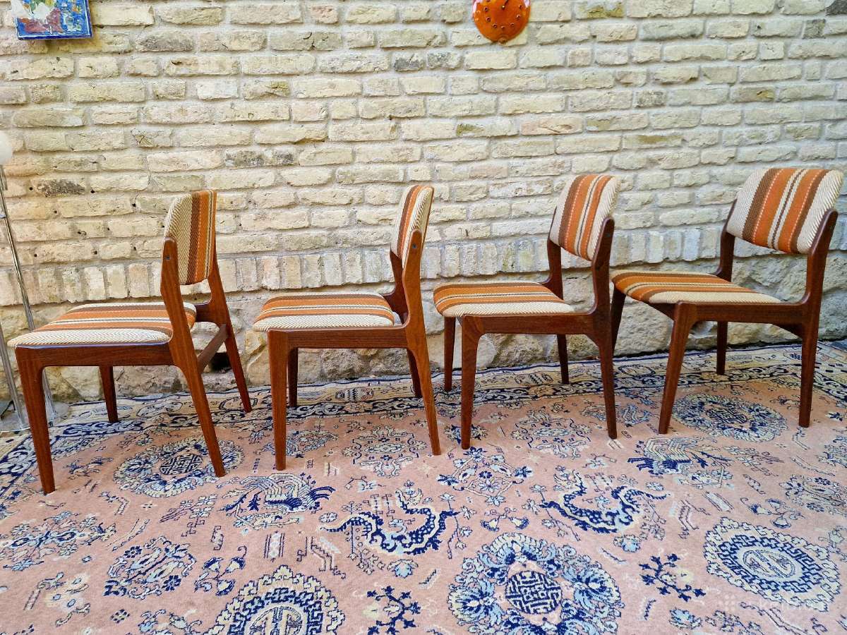 Vintažinės mid century tikmedžio kėdės - nuotraukos Nr. 11