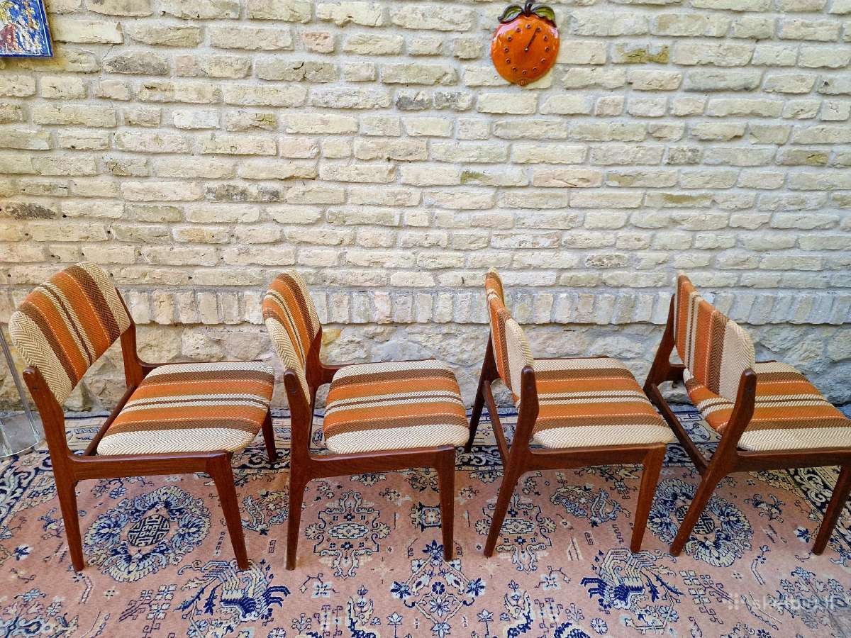 Vintažinės mid century tikmedžio kėdės - nuotraukos Nr. 14