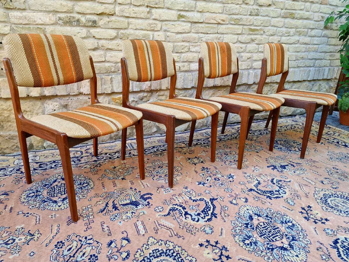 Vintažinės mid century tikmedžio kėdės - nuotraukos Nr. 16