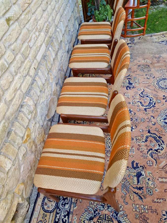 Vintažinės mid century tikmedžio kėdės - nuotraukos Nr. 17