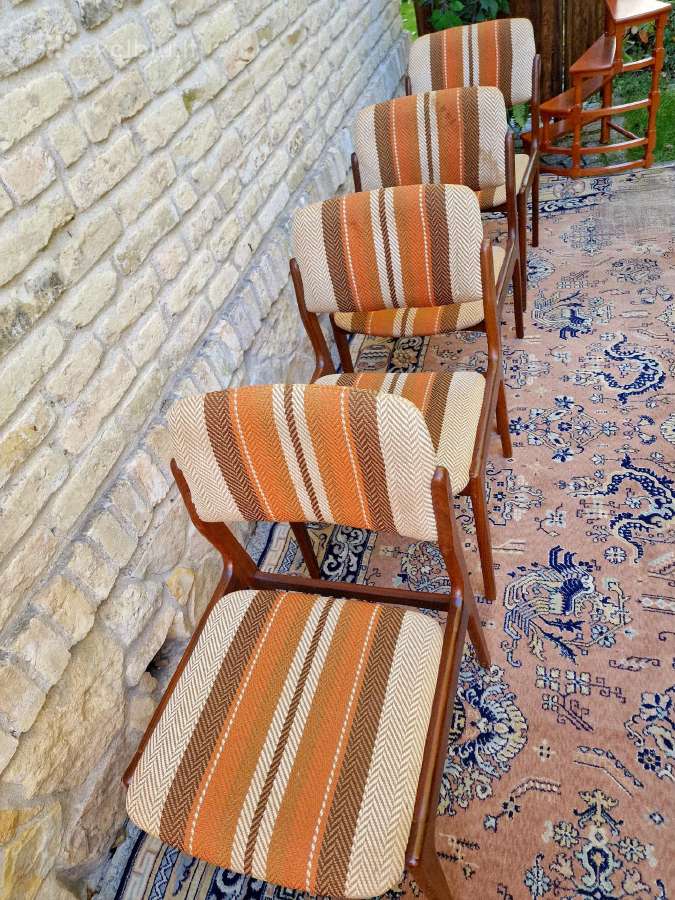 Vintažinės mid century tikmedžio kėdės - nuotraukos Nr. 20