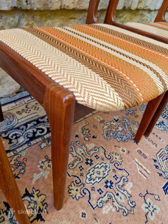 Vintažinės mid century tikmedžio kėdės - nuotraukos Nr. 21