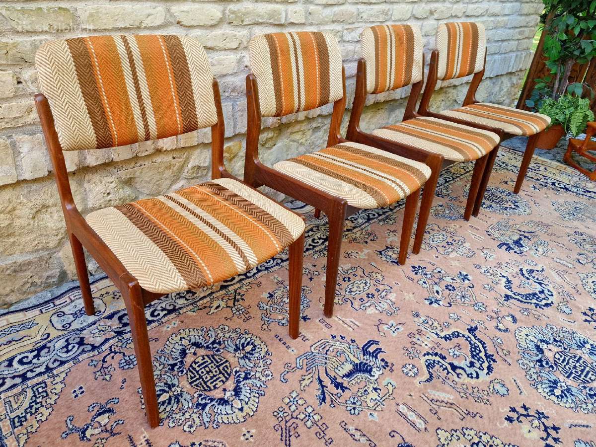 Vintažinės mid century tikmedžio kėdės - nuotraukos Nr. 24