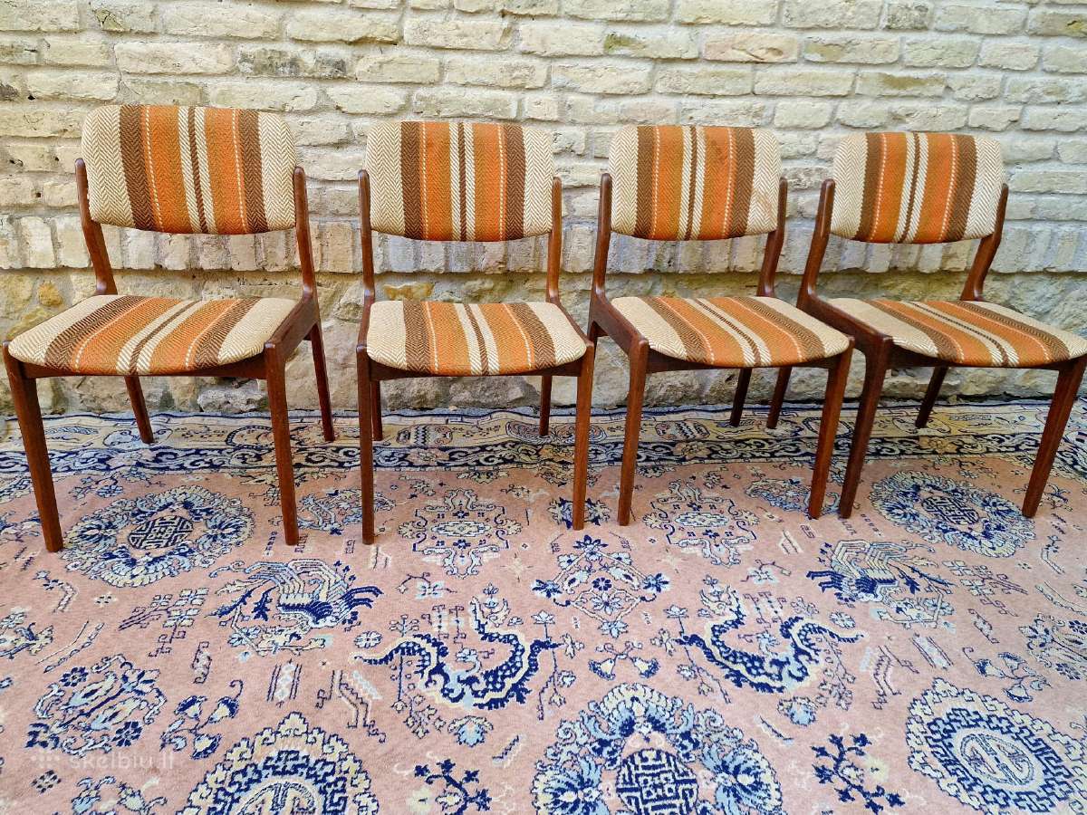 Vintažinės mid century tikmedžio kėdės - nuotraukos Nr. 25