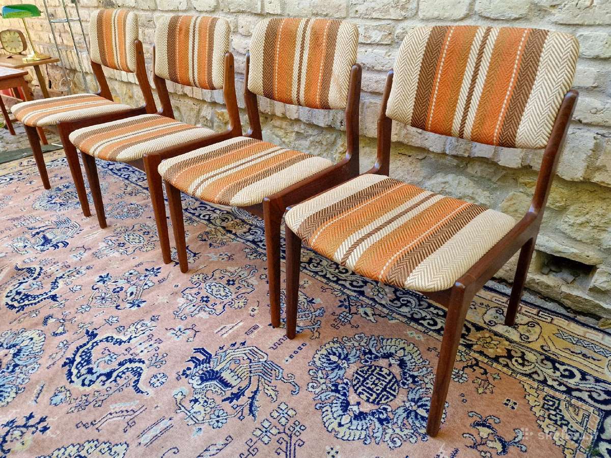 Vintažinės mid century tikmedžio kėdės - nuotraukos Nr. 26