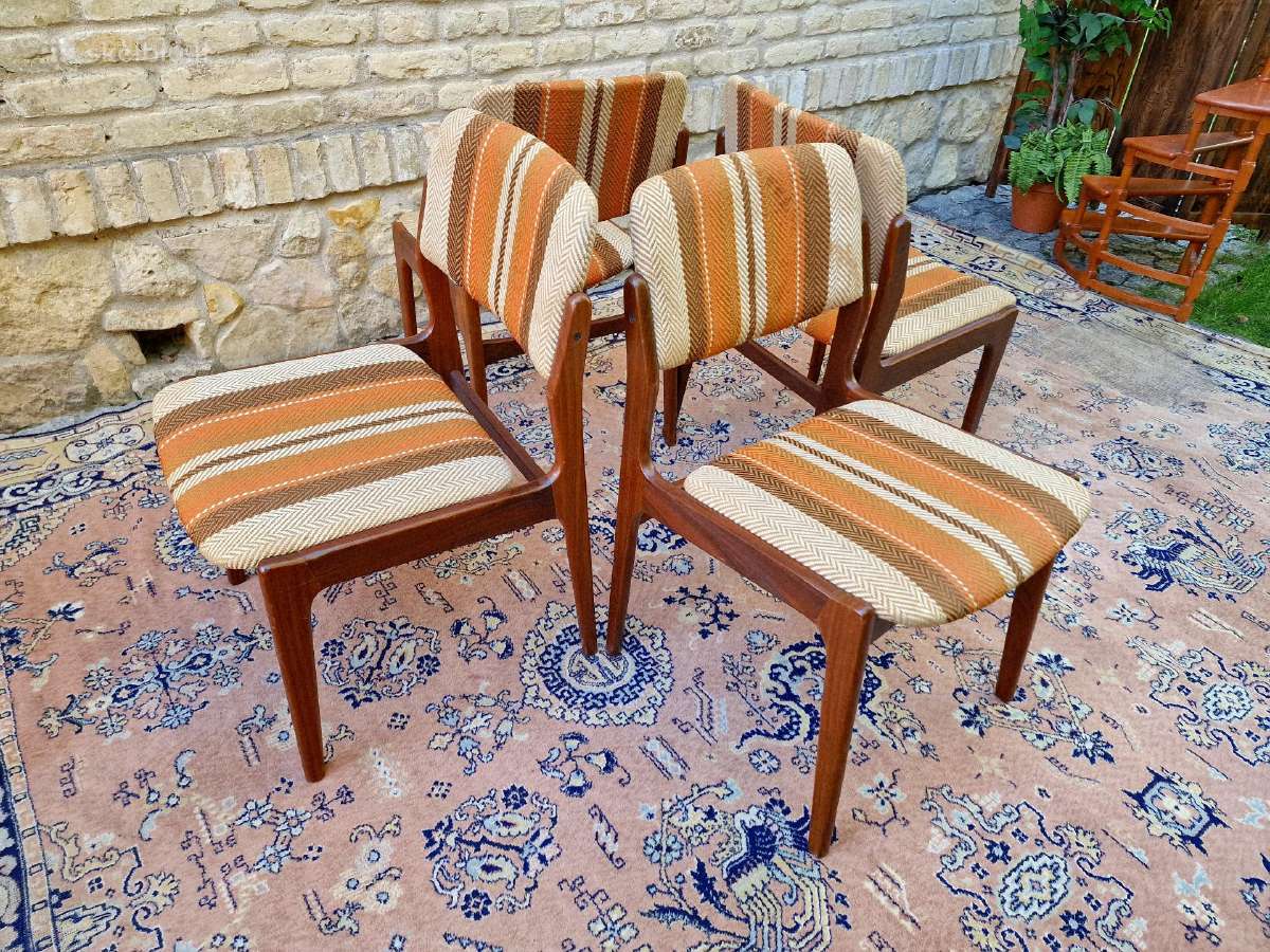 Vintažinės mid century tikmedžio kėdės - nuotraukos Nr. 27