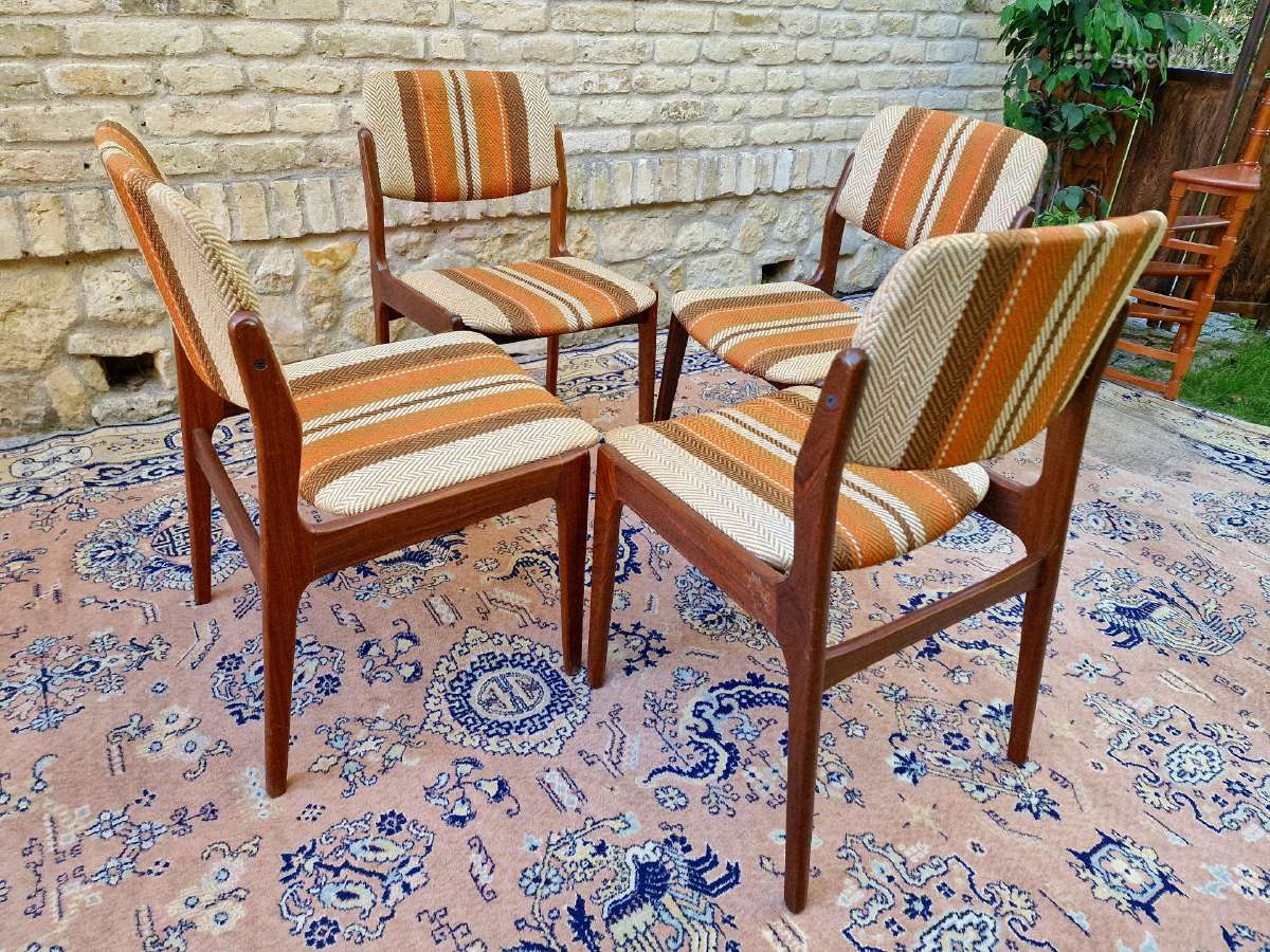 Vintažinės mid century tikmedžio kėdės - nuotraukos Nr. 29