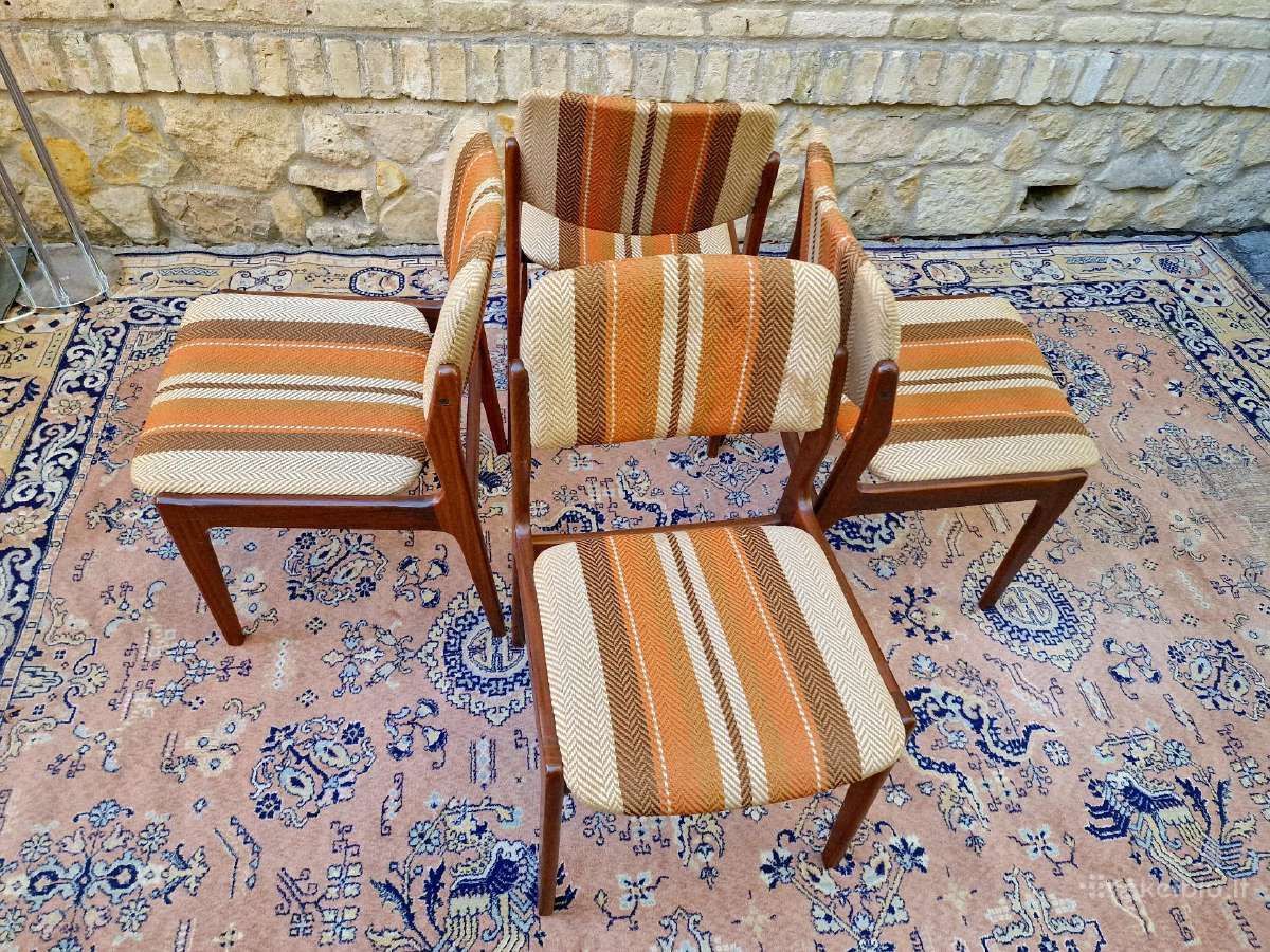 Vintažinės mid century tikmedžio kėdės - nuotraukos Nr. 31