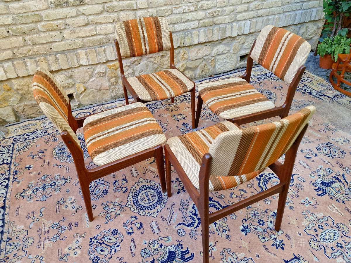 Vintažinės mid century tikmedžio kėdės - nuotraukos Nr. 32