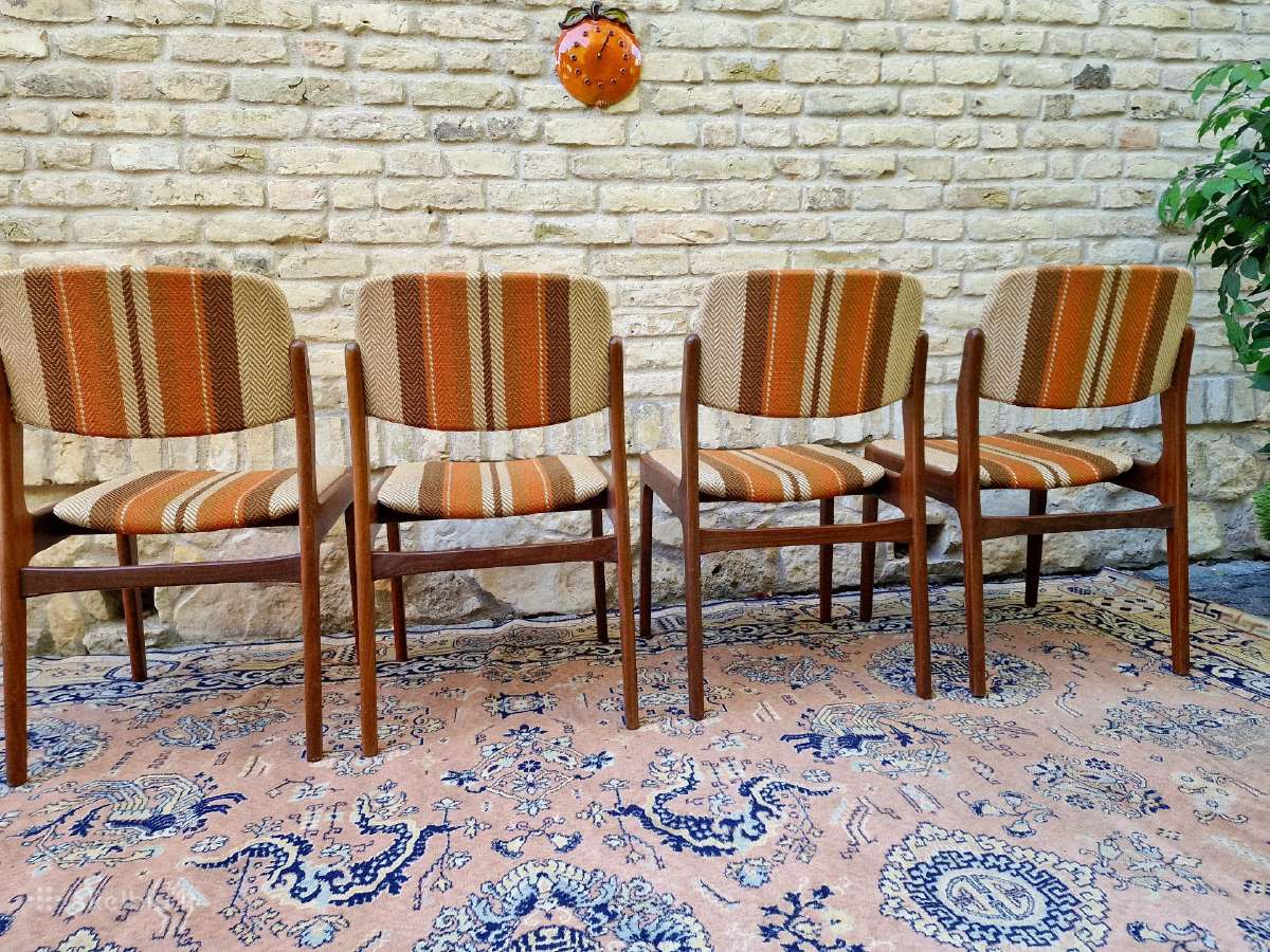 Vintažinės mid century tikmedžio kėdės - nuotraukos Nr. 34