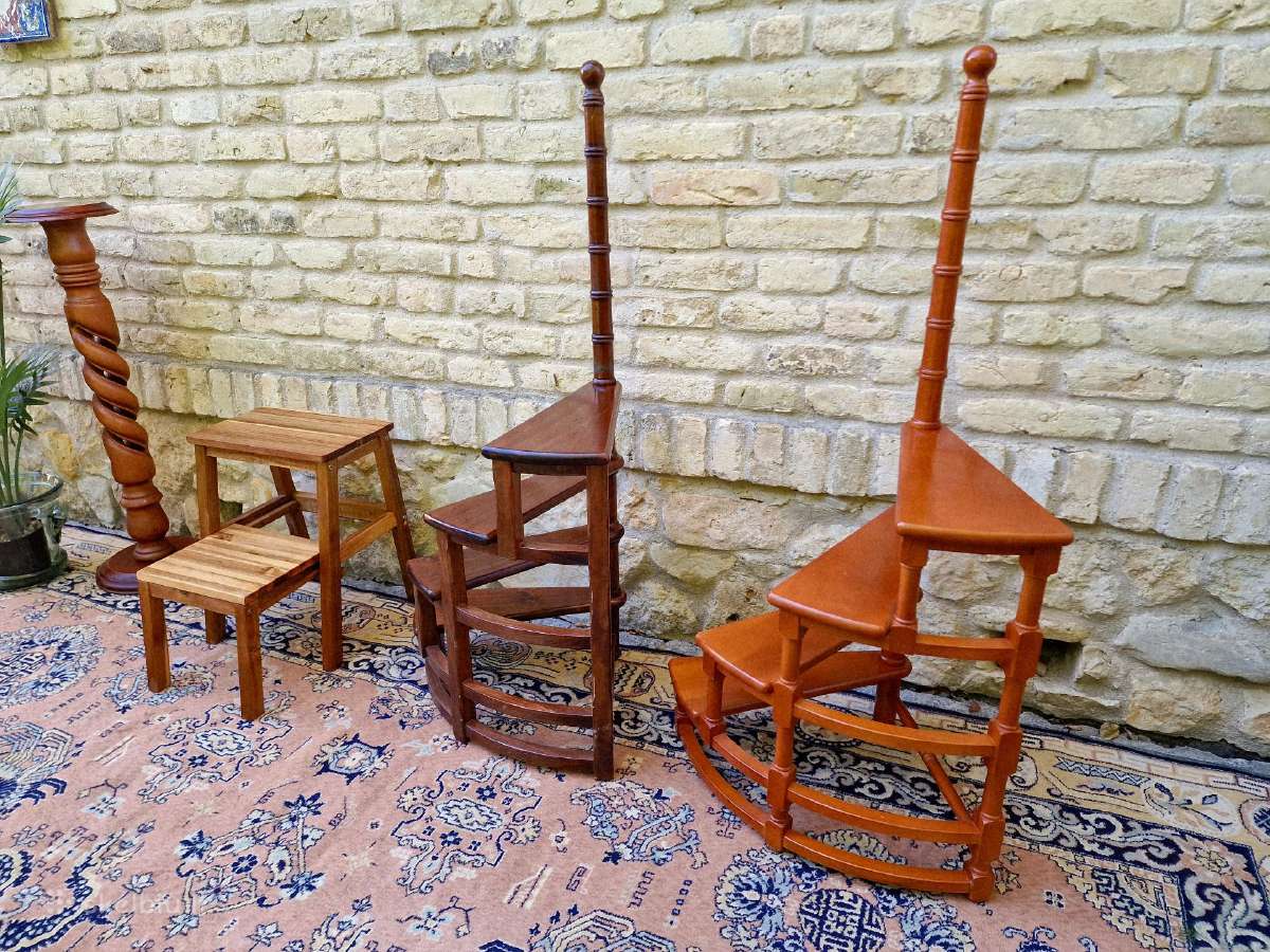 Vintažinės medžio masyvo kopetėlės/palypukai - nuotraukos Nr. 13