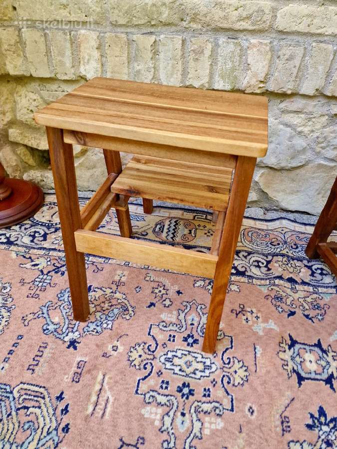 Vintažinės medžio masyvo kopetėlės/palypukai - nuotraukos Nr. 24