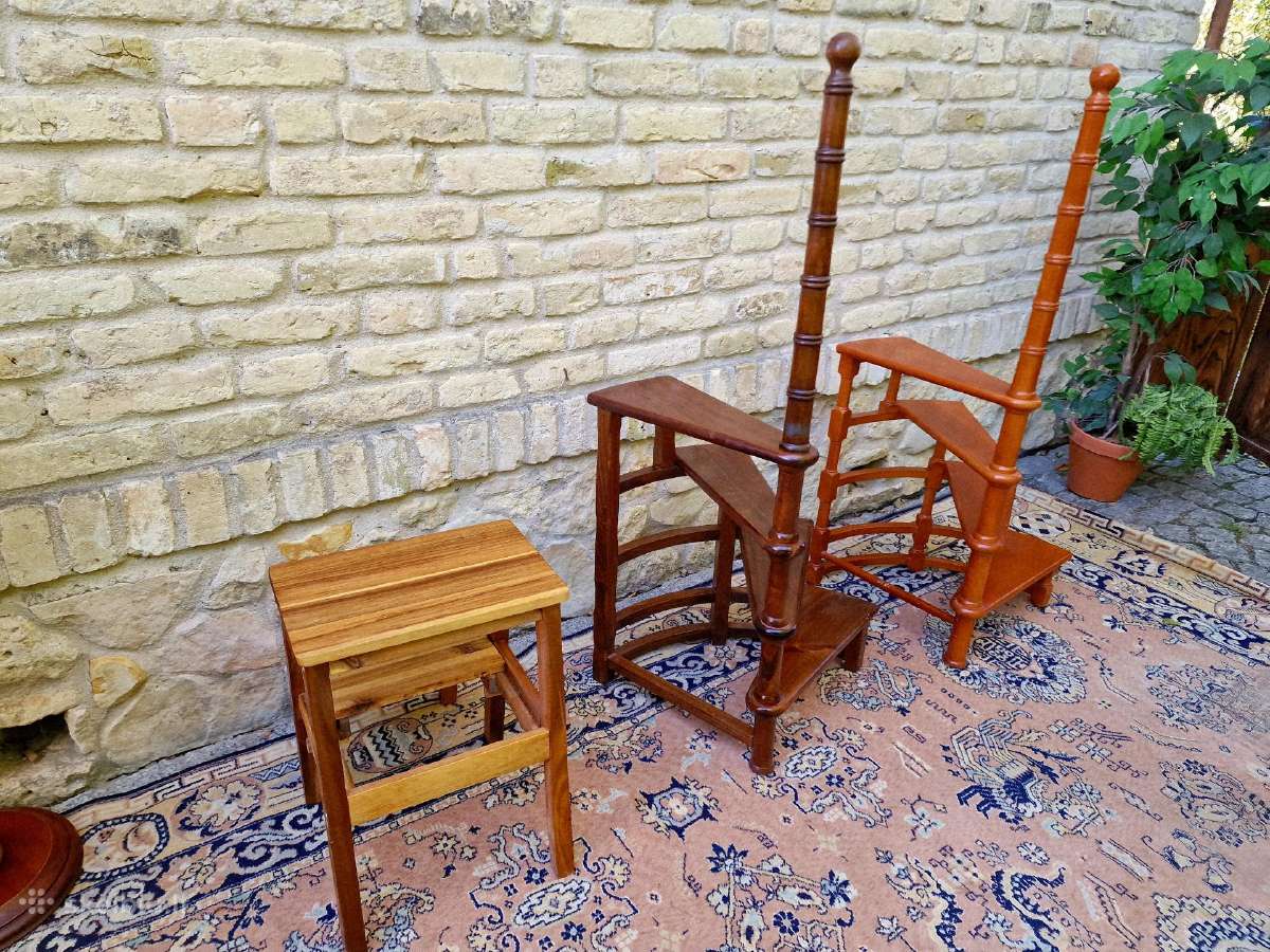 Vintažinės medžio masyvo kopetėlės/palypukai - nuotraukos Nr. 25