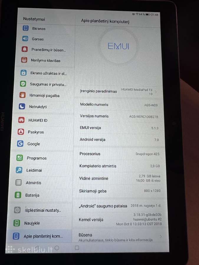 Huawei planšetė - nuotraukos Nr. 2