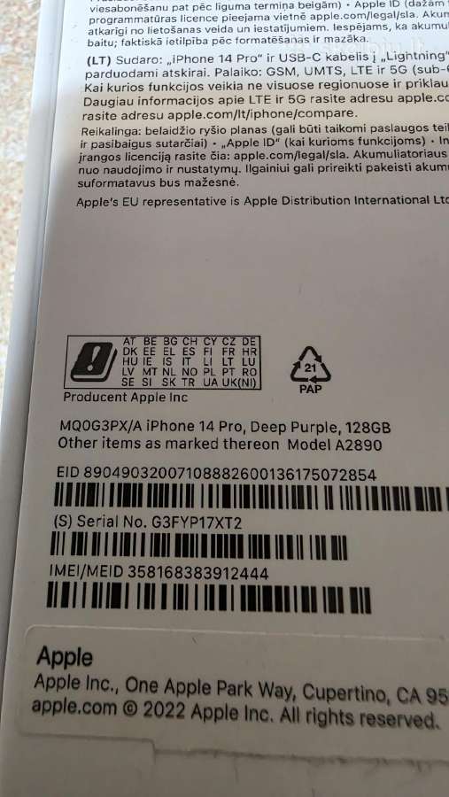 iPhone 14 Pro - nuotraukos Nr. 7