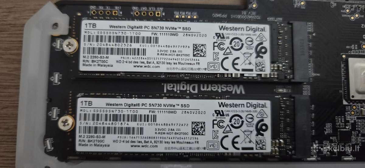 Nvme Samsung 970 EVO Plus 1tb, Wd 1tb, Lexar 2tb - nuotraukos Nr. 6