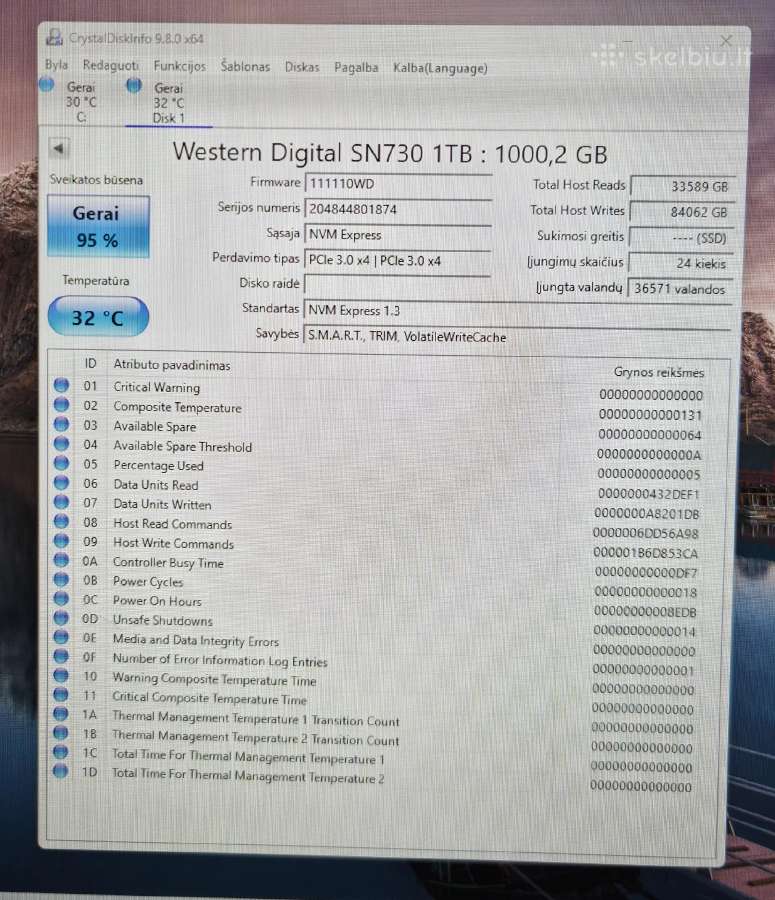 Nvme Samsung 970 EVO Plus 1tb, Wd 1tb, Lexar 2tb - nuotraukos Nr. 7