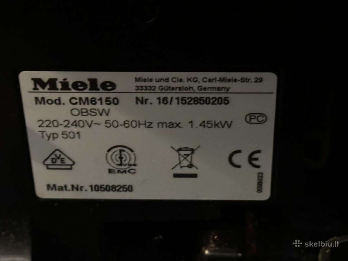 Mazai naudotas Miele kavos aparas - nuotraukos Nr. 4