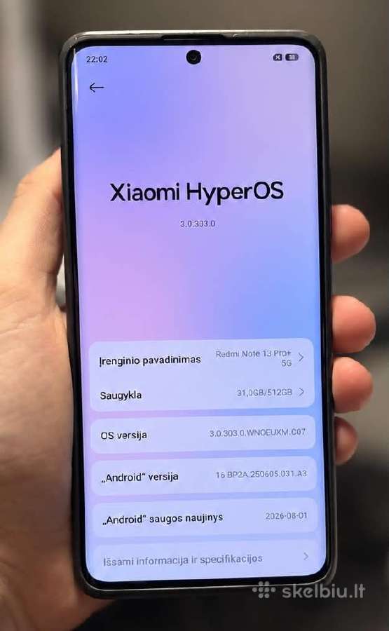 Xiaomi Redmi Note 13 Pro+ 5G (512gb) geros bukles - nuotraukos Nr. 4
