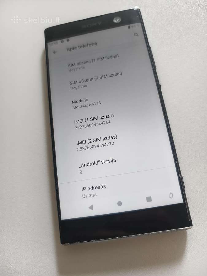 Sony Xperia Xa2 telefonas 3gb + 32gb - nuotraukos Nr. 3