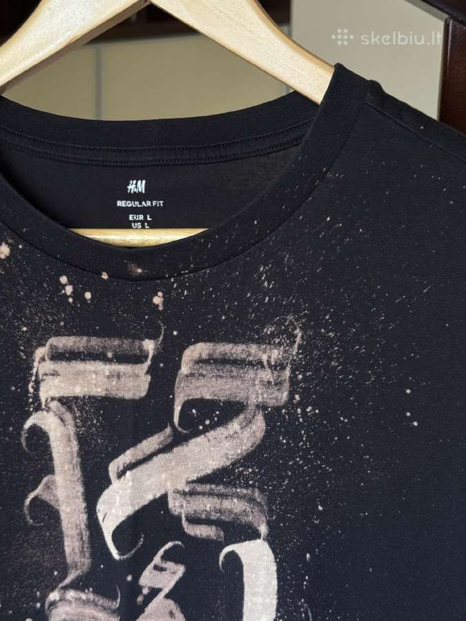 H&m vyriški marškinėliai su ornamentais L dydis - nuotraukos Nr. 4