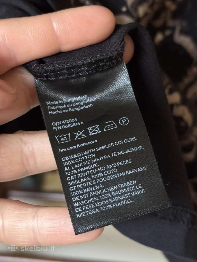 H&m vyriški marškinėliai su ornamentais L dydis - nuotraukos Nr. 13
