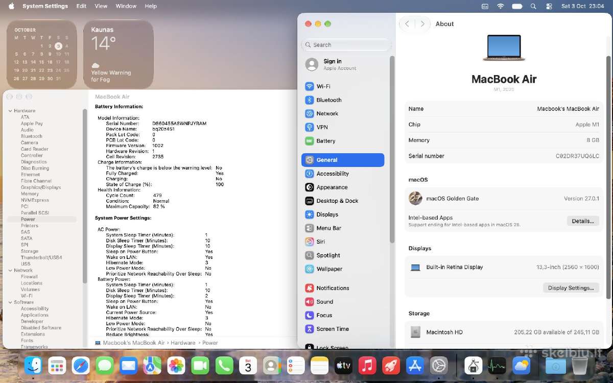 MacBook Air 2020, M1, Retina, Rose Gold - nuotraukos Nr. 6