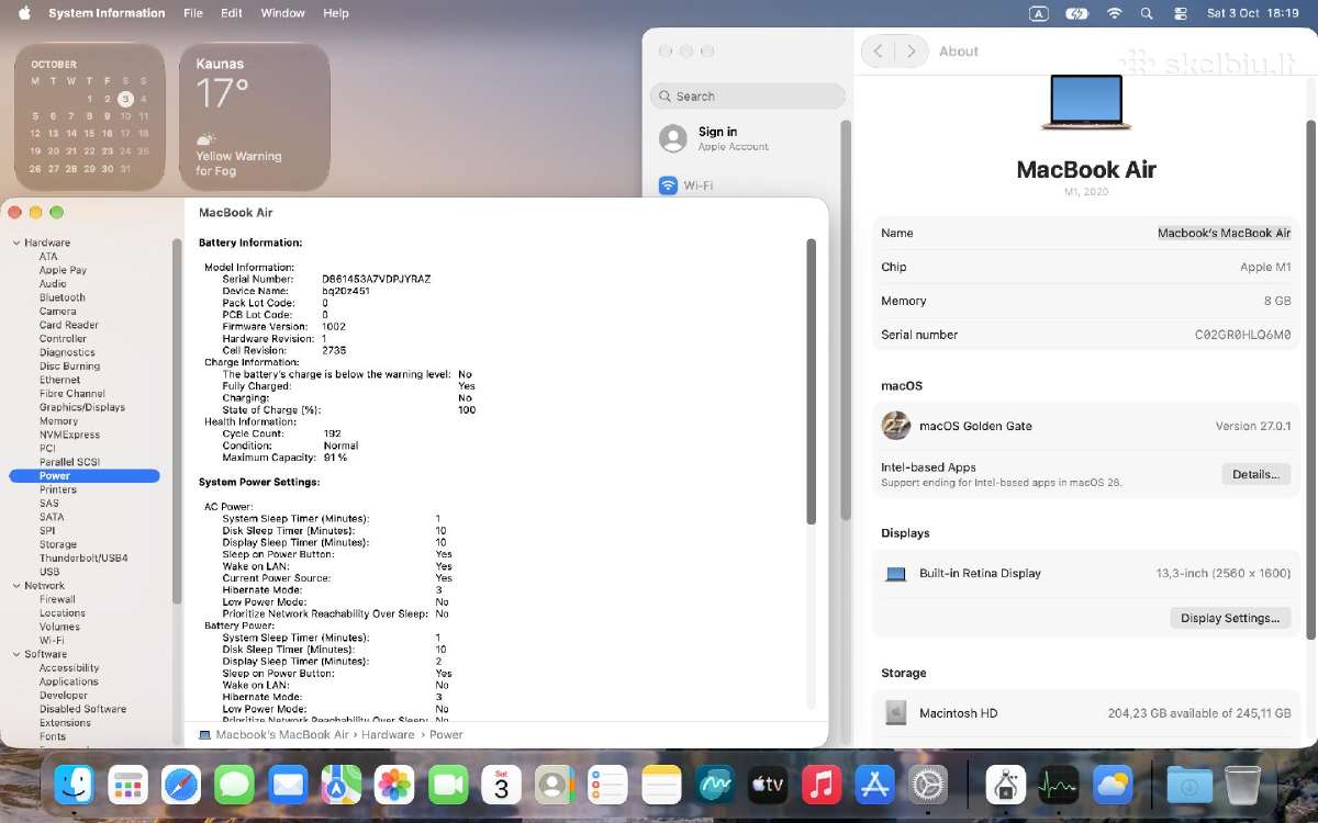 MacBook Air 2020, M1, Retina, Rose Gold - nuotraukos Nr. 7