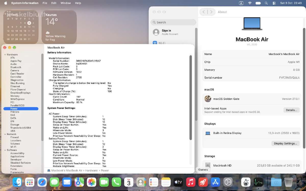 MacBook Air 2020, M1, Retina, Space Grey - nuotraukos Nr. 6