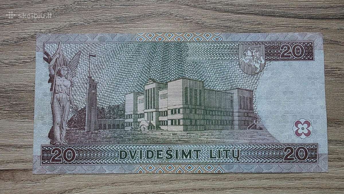 1997 metų 20 litų Maironis - nuotraukos Nr. 2