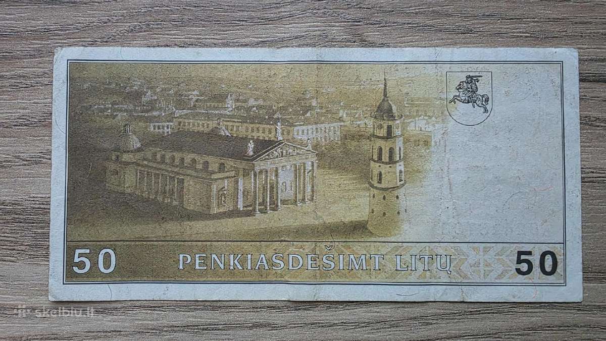 1991 metų 50 litų Jablonskis - nuotraukos Nr. 2