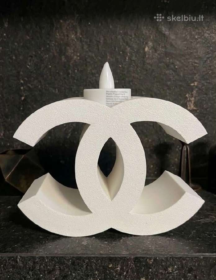 Balta žvakidė su tealight žvakute - nuotraukos Nr. 2