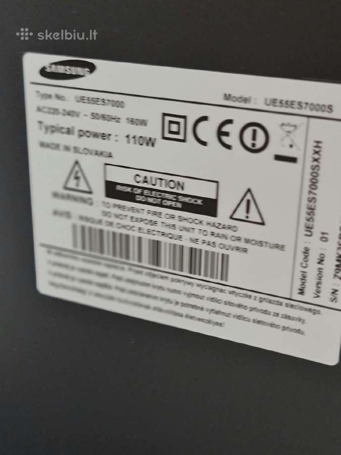 Televizorius 55" Samsung Ue55es7000s Smart TV - nuotraukos Nr. 2