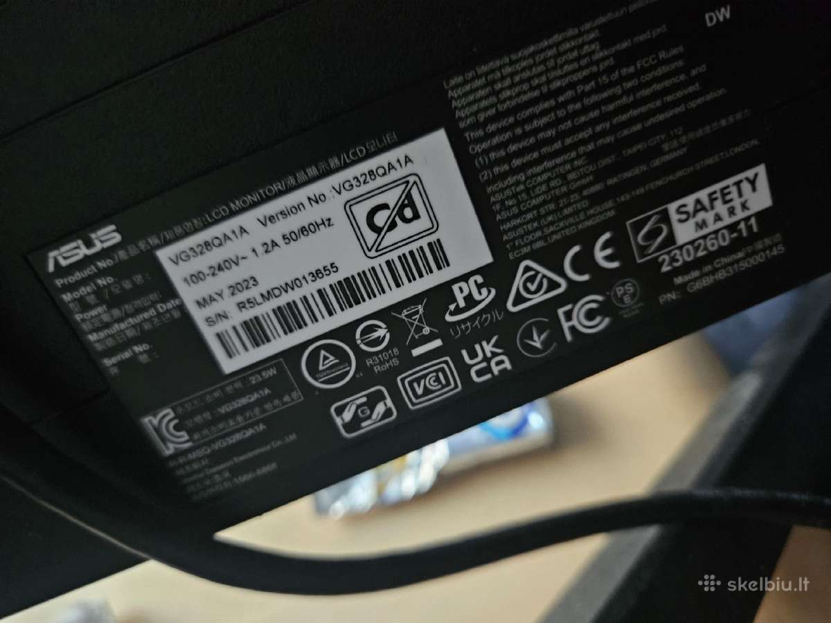 Asus Tuf Gaming Monitorius - nuotraukos Nr. 3